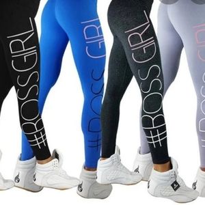 BLACK LEGGINGS SIZE SMALL BOSS GIRL